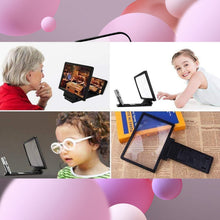 Mobile phone screen expander with foldable bracket for comfortable viewing