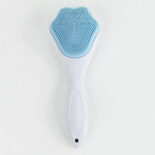 Silicone Face Scrubber Exfoliating Brush, Manual Handheld Facial Cleansing (1 Pc)