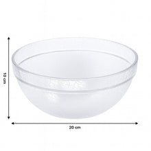 Transparent Idli Mixing & Serving Bowl | Textured Plastic Kitchen Bowl (1 Pc)