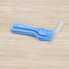 5-piece plastic serving fork set, reusable and perfect for parties.