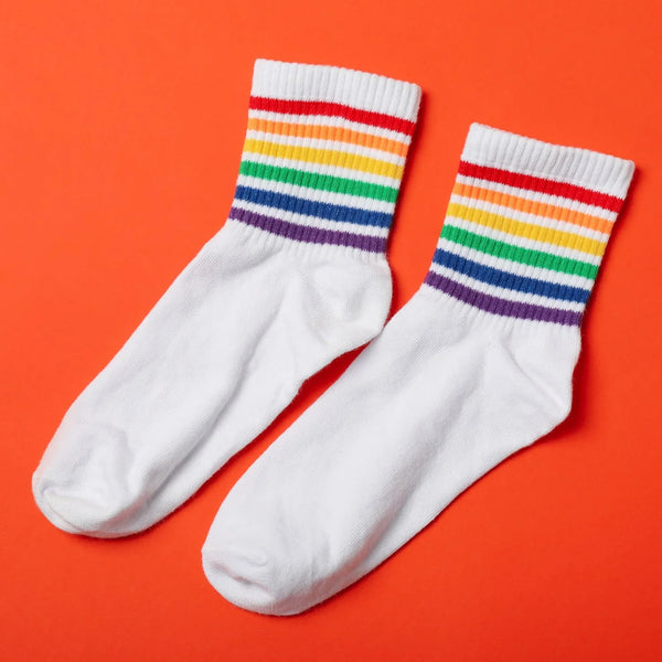 White Winter Socks