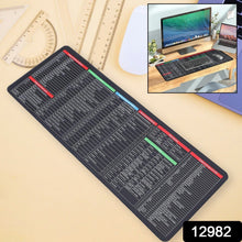 Keyboard Shortcut Mat