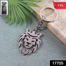 Stylish Metal Lion Head Keychain (1 Pc)